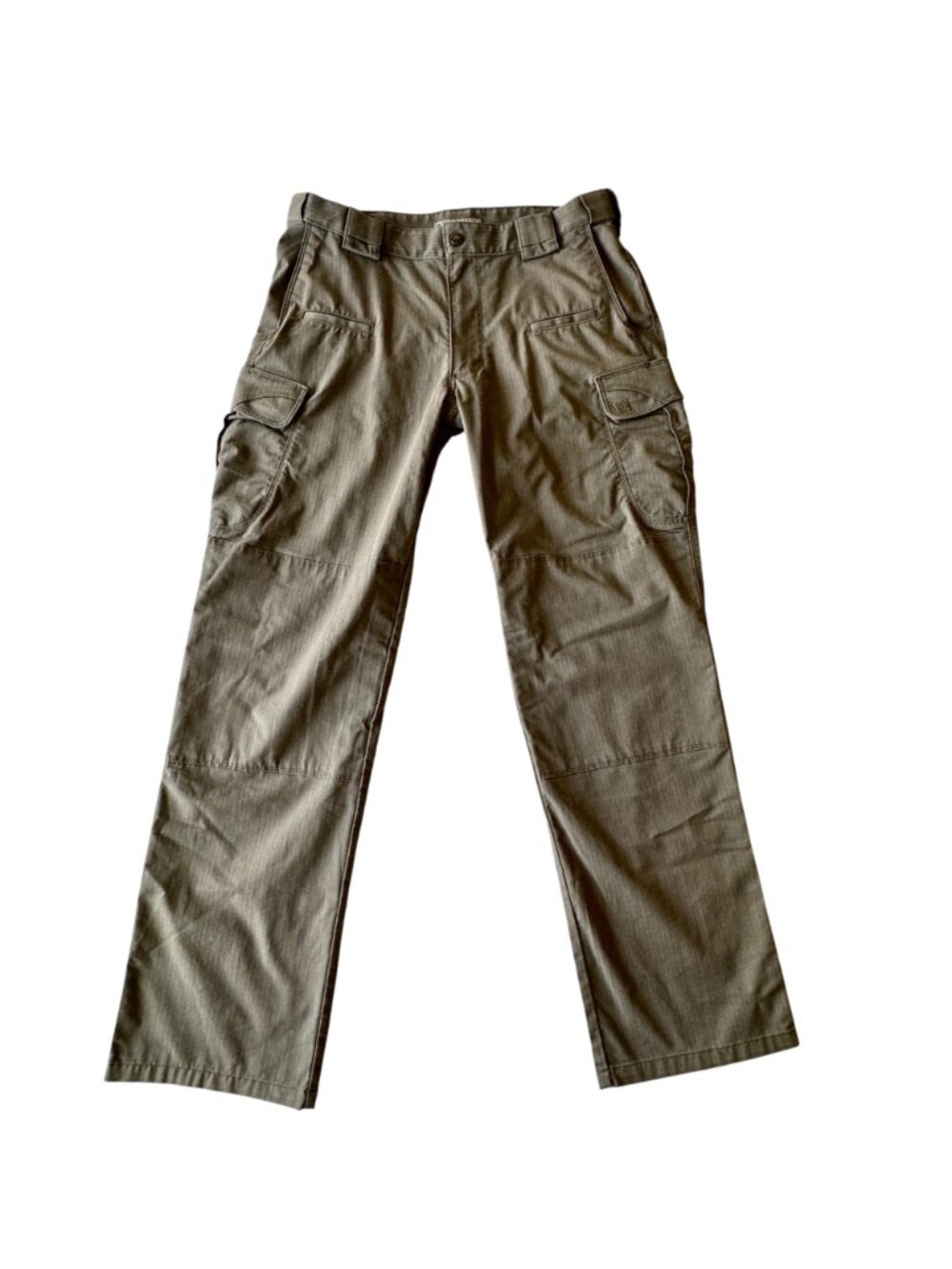 5.11 Tactical Men's Pants 34 x32 Ripstop Cargo Dark Khaki Design Multi-Pocket - Picture 9 of 15